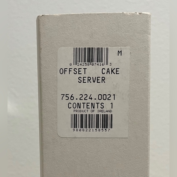 Rare Vintage Waterford Lismore Offset Cake Knife & Server Set  NIB Wedding Ready - Picture 9 of 9